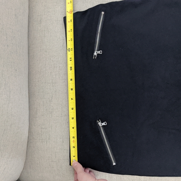 a.n.a. Women's Black Skirt with fake zippers - Picture 6 of 7